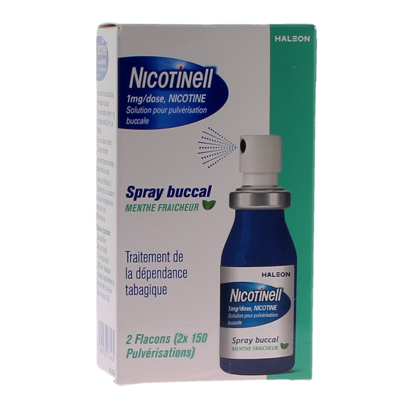 Nicotinell Spray nicotine 1mg/dose - boîte de 2 flacons de 13,2ml