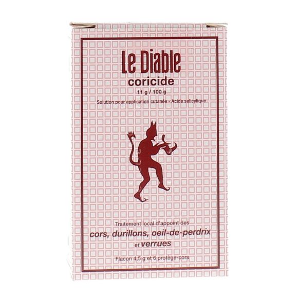 Le Diable coricide traitement pour les cors, durillons et verrues - flacon de 4,5g