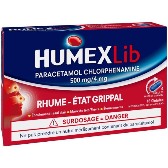 HumexLib rhume état grippal – 16 gélules