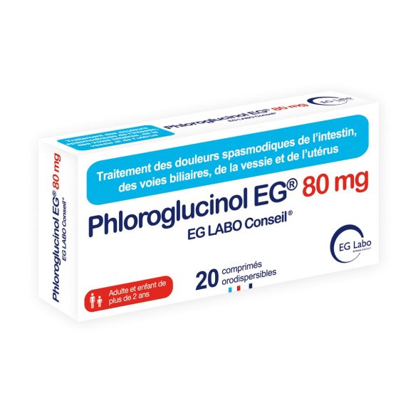 Phloroglucinol 80mg EGLabo - boîte de 20 comprimés orodispersibles