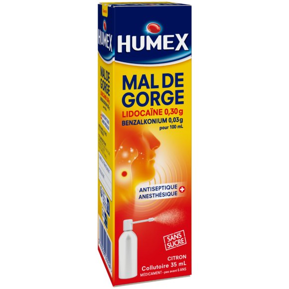 Humex mal de gorge collutoire - flacon de 35 ml