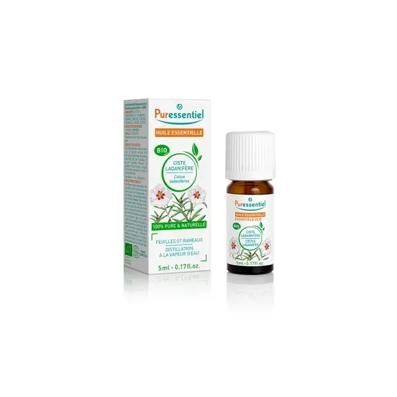 Huile essentielle de ciste Ladanifère bio Puressentiel - flacon de 5 ml