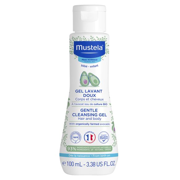 Gel lavant doux corps et cheveux Mustela - flacon de 100ml