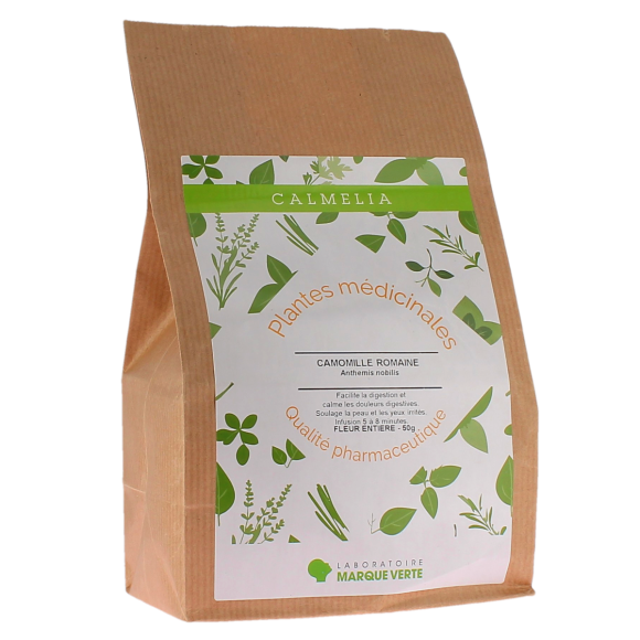 Plantes conditionnées Camomille romaine Marque verte - boîte de 50 g