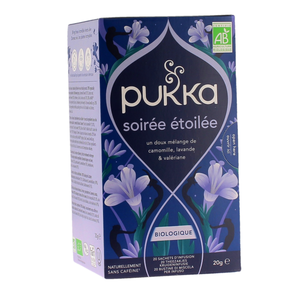 Infusion Nuit paisible bio Pukka - boite de 20 sachets