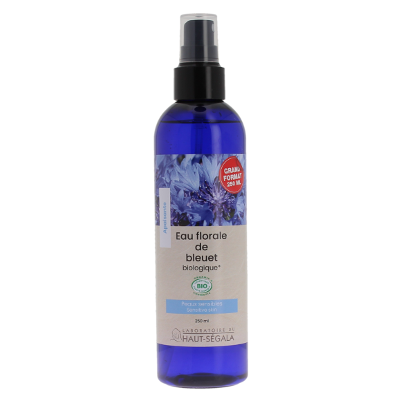 Eau Florale de bleuet bio Laboratoire Haut-Ségala - spray de 250ml