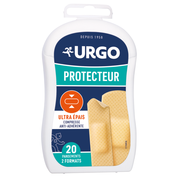 Pansement ultra-protecteur Urgo - boîte de 20 pansements de 2 formats
