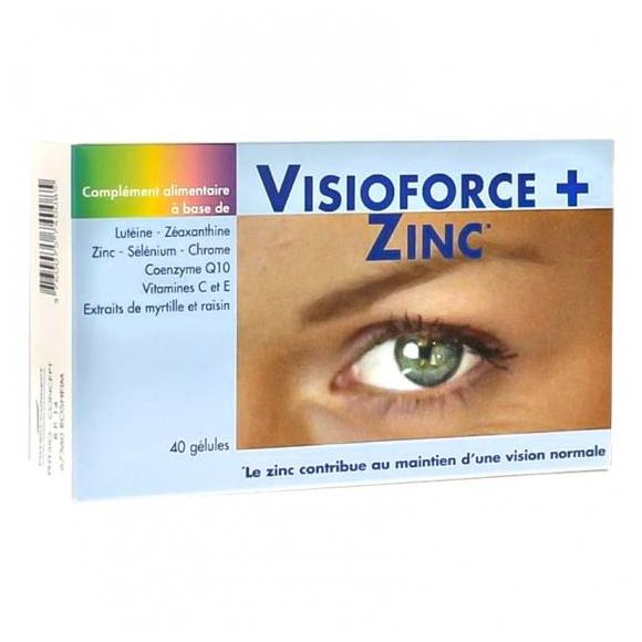 Visiofroce + Zinc Exopharm - boite de 40 gélules