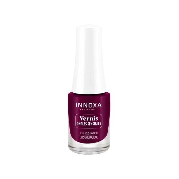 Vernis à ongles sensibles Pourpre Innoxa - flacon de 5ml