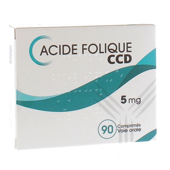 Acide Folique CCD 5 mg - boîte de 90 comprimés