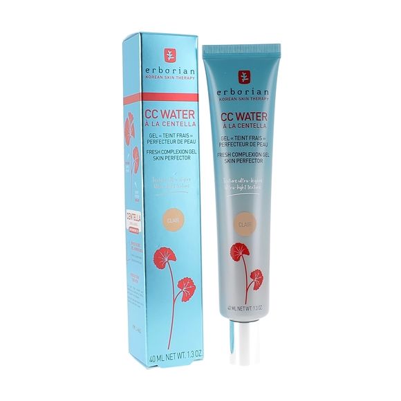 CC Water à la Centella Gel teint frais perfecteur de peau clair Erborian - tube de 40ml
