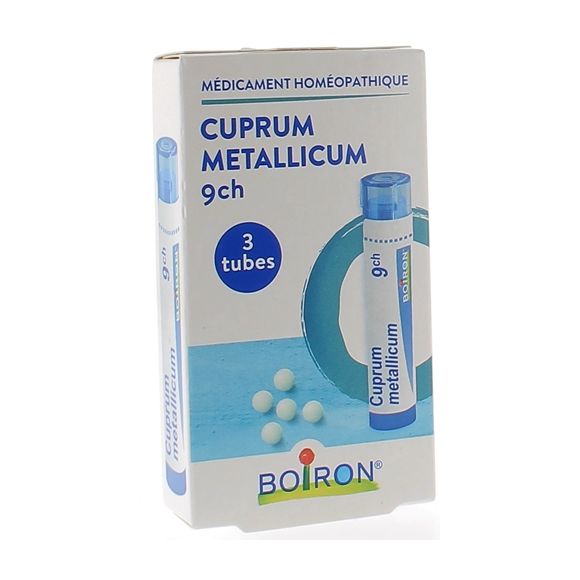 CUPRUM METALLICUM 9CH granules Boiron - 3 tubes de 4g