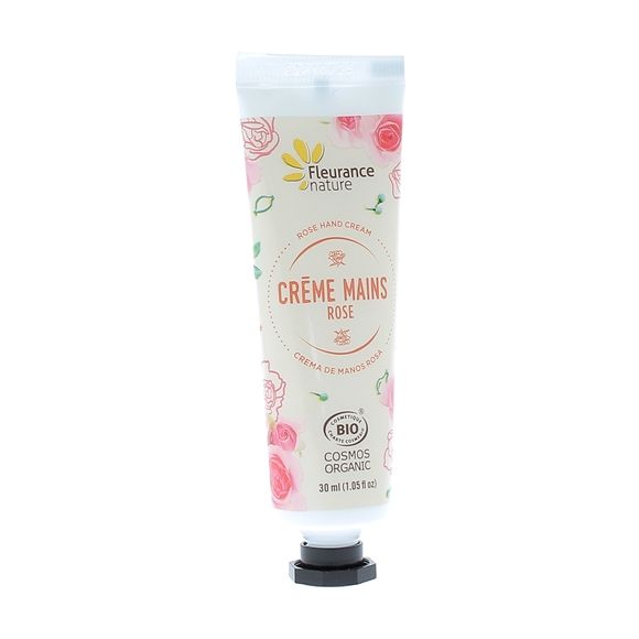Crème mains rose bio Fleurance nature - tube de 30 ml