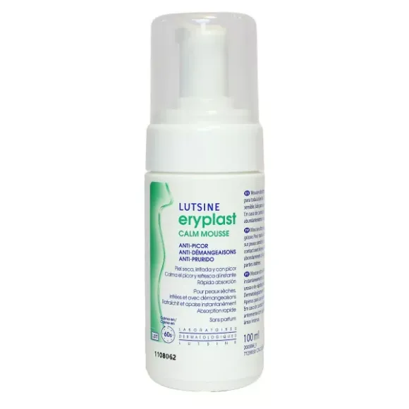 Eryplast Calm Mousse apaisante visage Lutsine - flacon-pompe de 100ml
