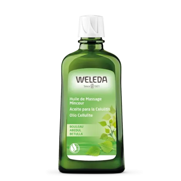 Huile de massage minceur bouleau Weleda - flacon de 200 ml
