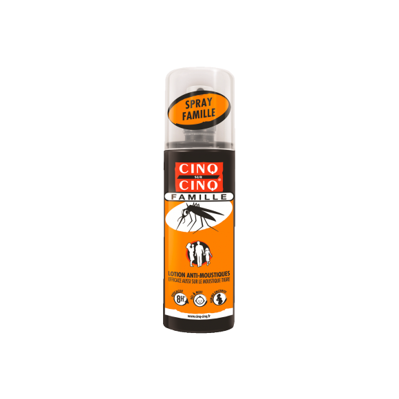 Lotion anti-moustiques Cinq sur Cinq Famille - Spray de 100 ml