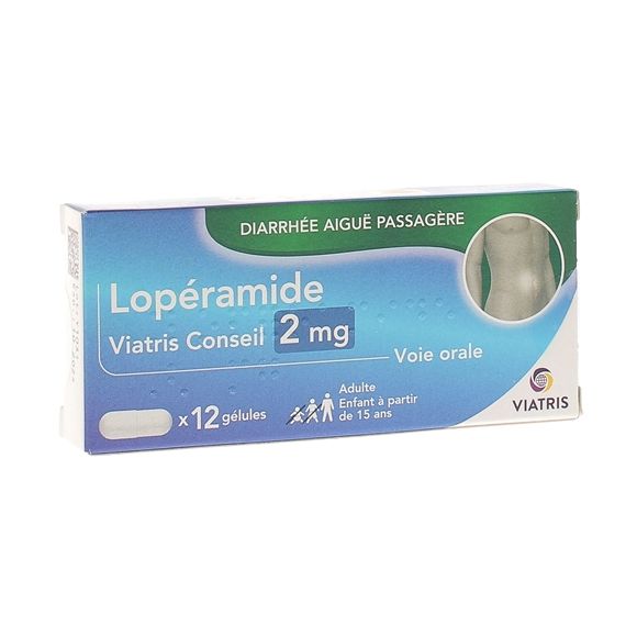 Lopéramide 2 mg Mylan gélule - boite de 12 gélules