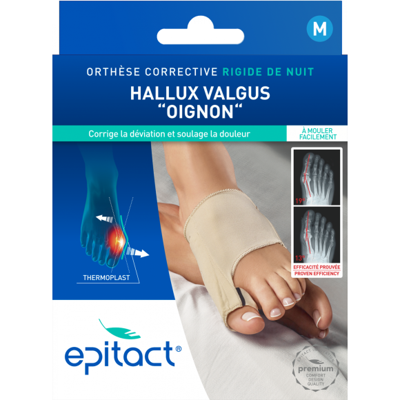 Orthèse corrective Hallux Valgus nuit Epitact - 1 unité taille M