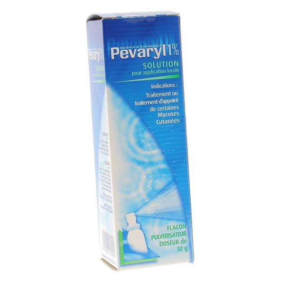 Pevaryl 1% solution pour application locale - flacon pulvérisateur doseur de 30g