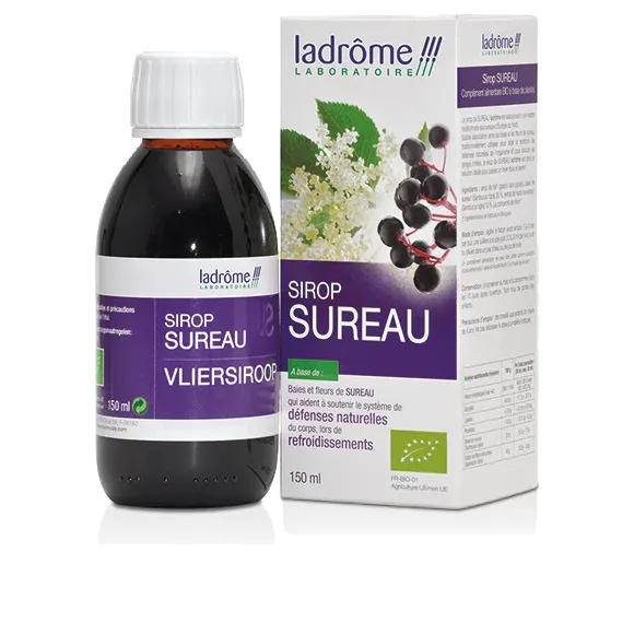 Sirop de sureau bio Ladrôme - flacon de 150ml