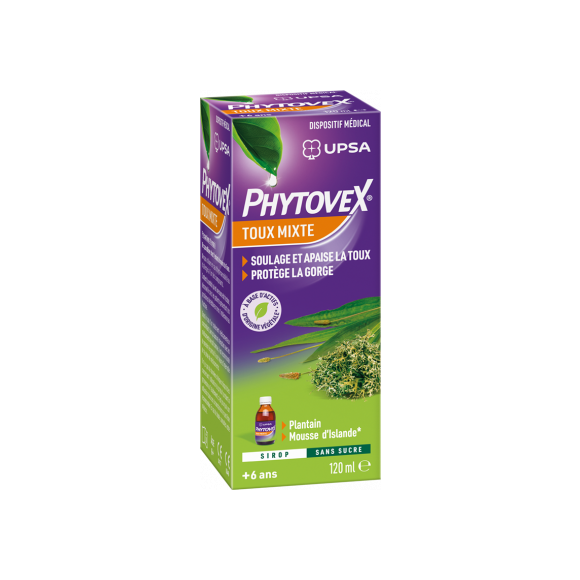 Phytovex Sirop toux mixte Upsa - flacon de 120ml
