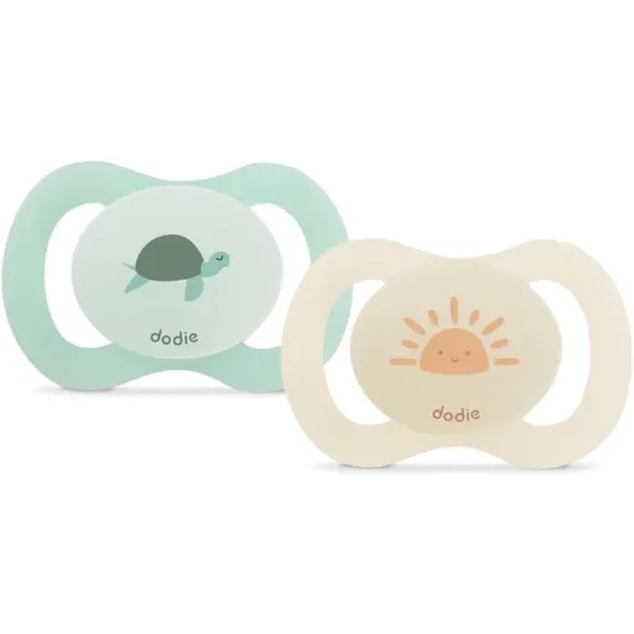 Sucette anatomique silicone 0-2 mois Dodie - lot de 2 sucettes
