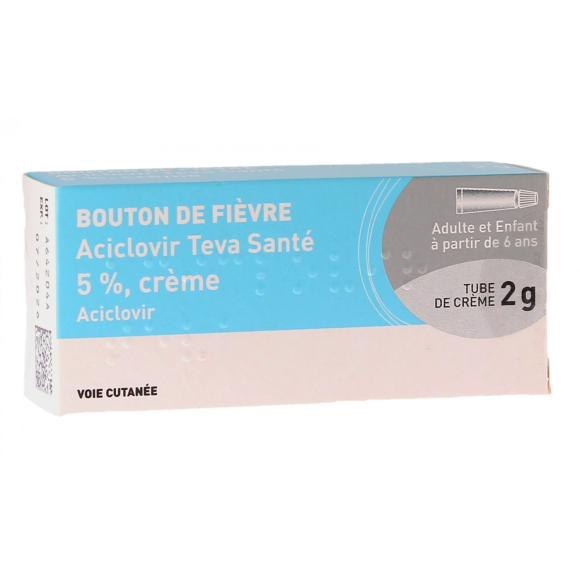 Aciclovir Teva Conseil 5% - tube de 2g