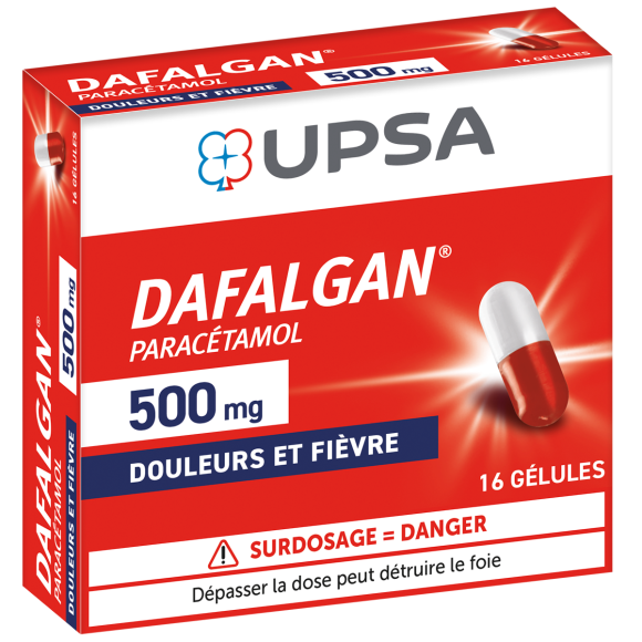 Dafalgan 500mg gélule Upsa - boite de 16 gélules
