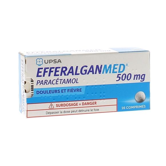EfferalganMed 500mg comprimé Upsa - boite de 16 comprimés