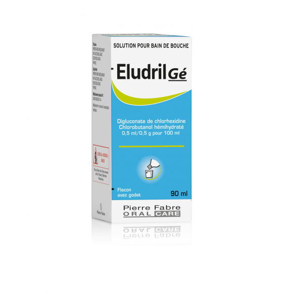 Eludril Gé solution pour bain de bouche - flacon de 90 ml