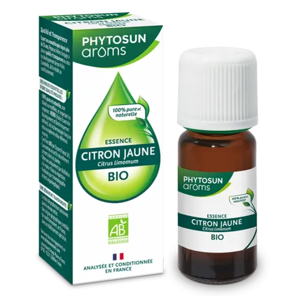Essence de citron jaune Bio Phytosun arôms - flacon de 10 ml