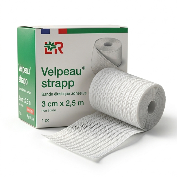 Velpeau Strapp bande élastique adhésive Lohmann & Rausher - bande de 3cm x 2.5m