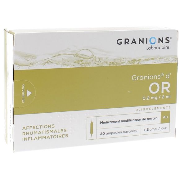 Granions d'or 0,2mg - Boîte de 30 ampoules de 2ml