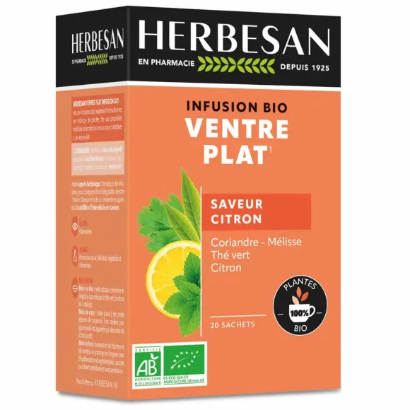 Herbesan Infusion Ventre plat BIO - 20 sachets