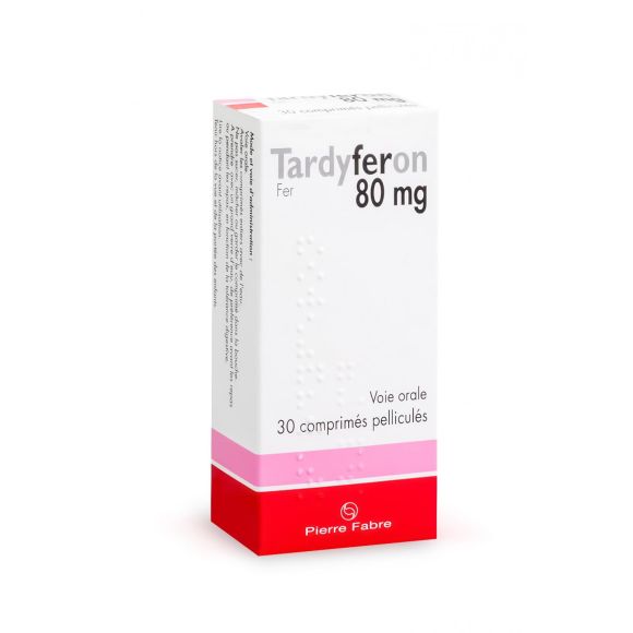 Tardyferon 80mg comprimé pelliculés - boîte de 30 comprimés