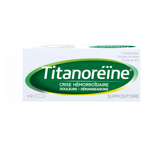 Titanoréine suppositoire - 12 suppositoires