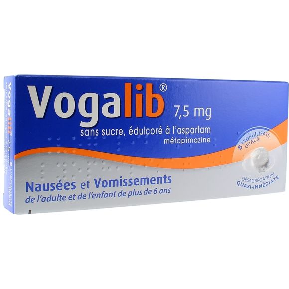 Vogalib 7,5mg sans sucre - 8 lyophilisats oraux