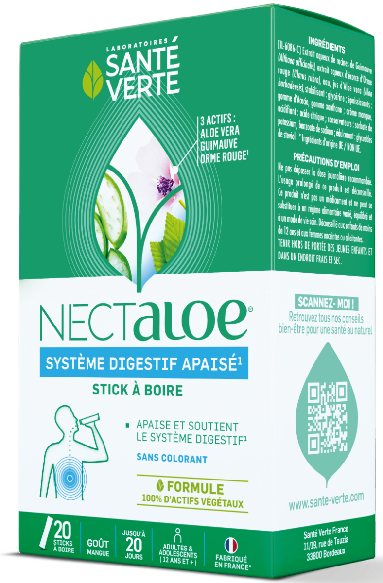 Nectaloe stick à boire Santé Verte – 20 sticks