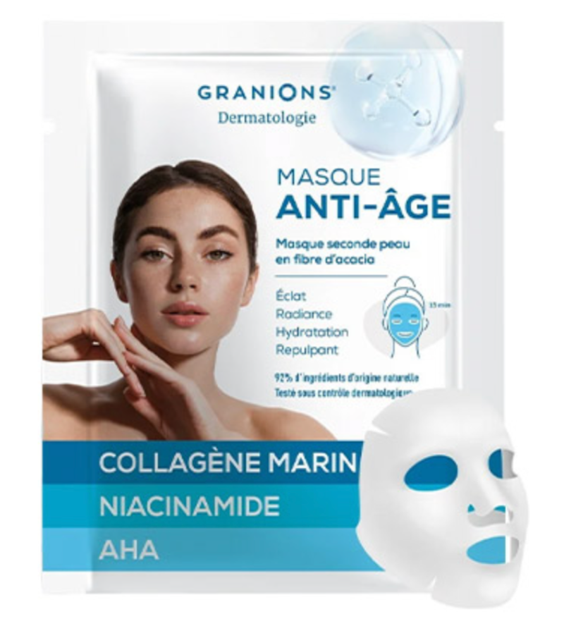Masque anti-&acirc;ge seconde peau Granions - un masque