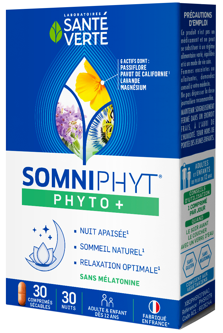 Somniphyt nuit calme Santé Verte - boite de 30 comprimés