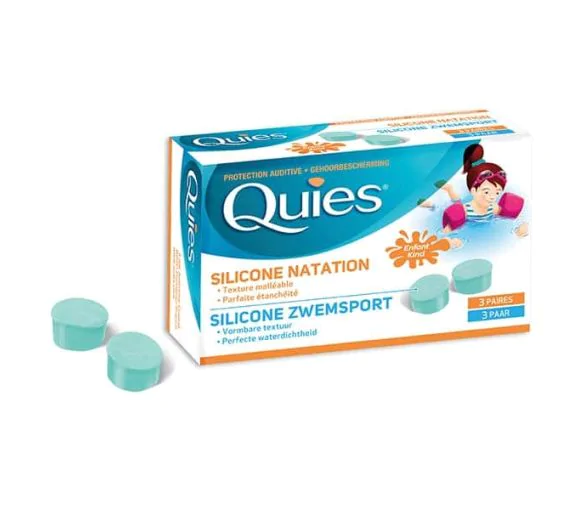 Bouchons D’oreilles Piscine Hearprotek Enfant – 2 Paires, 2 Tailles S/L, Silicone étanche, 3-12 Ans