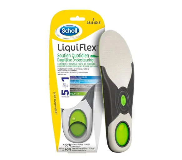 Semelle Liquiflex soutien quotidien Scholl semelles chaussures ville