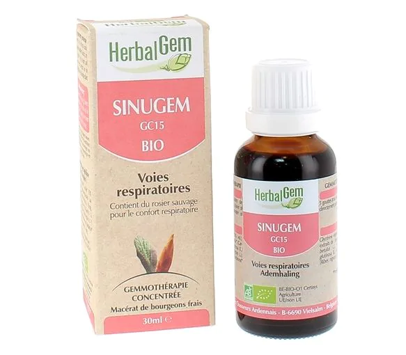 Sinugem voies respiratoires bio Herbalgem - complment alimentaire Sinugem voies respiratoires bio Herbalgem - complment alimentaire