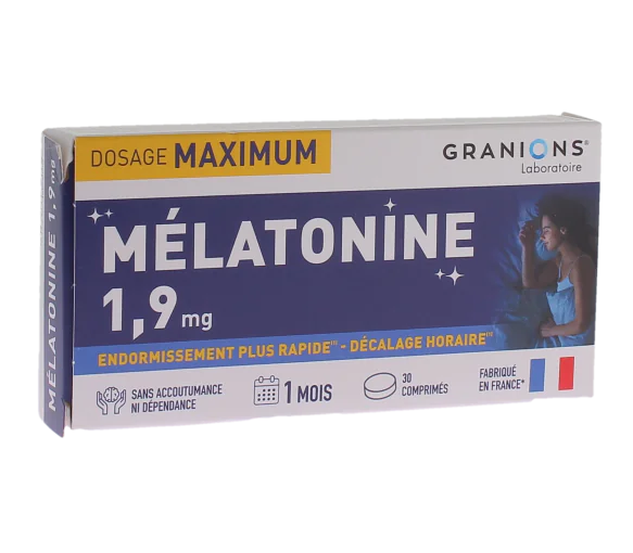 Gommes Sommeil Rapide à La Mélatonine 1,9 Mg - Aide à L'endormissement Naturel - Adulte