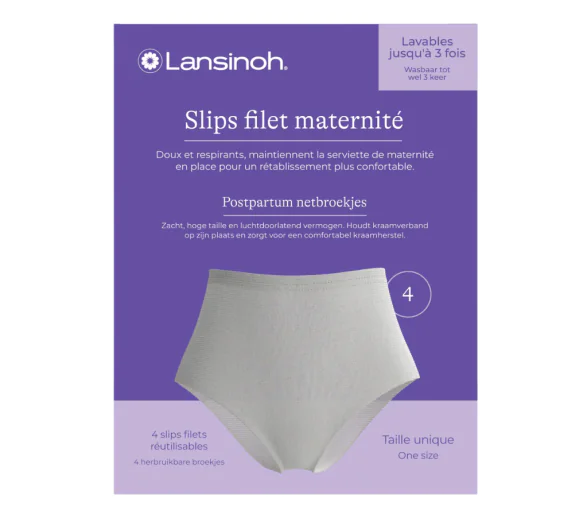 Slips filet maternité Lansinoh protection efficace contre les fuites